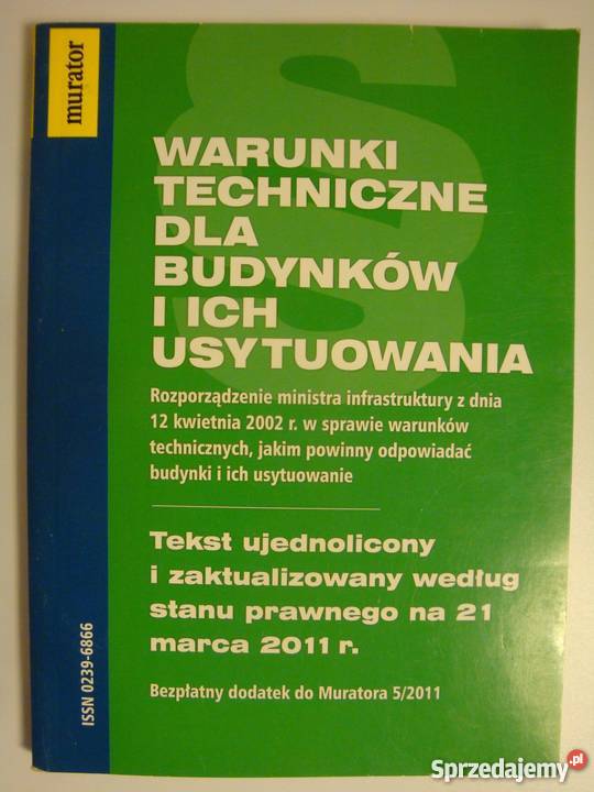 WARUNKI TECHNICZNE BUDYNKÓW I ICH USYTUOWANIA Książki naukowe i popularnonaukowe