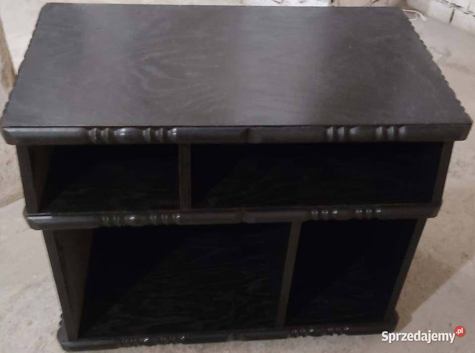 Szafka RTV drewniana czarna małopolskie Chrzanów