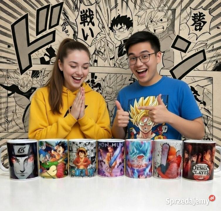Zestaw prezentowy fana manga anime 7 kubkow Warszawa