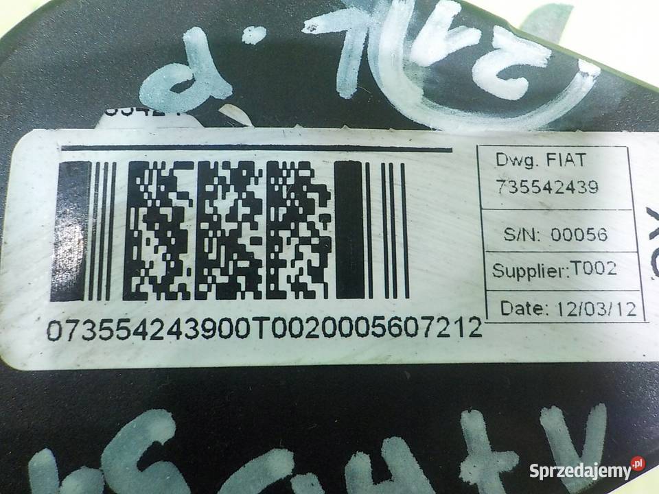 FIAT DOBLO II 13 MJET 12r VAN pas bezpieczenstwa Pasy bezpieczeństwa