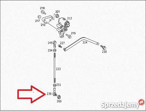 9453280063 GAŁKA KOŃCÓWKA DRĄŻKA MERCEDES