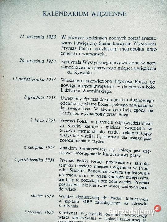 Wyszyński Zapiski więzienne