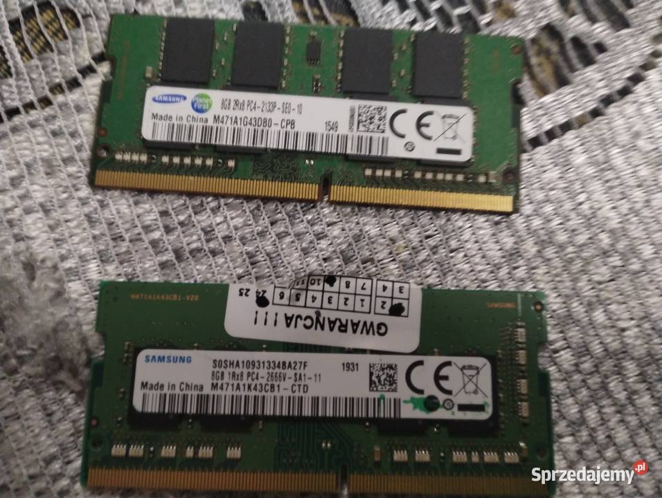 Pamięć ddr4 2 X 8 Gb pomorskie Stara Rogoźnica