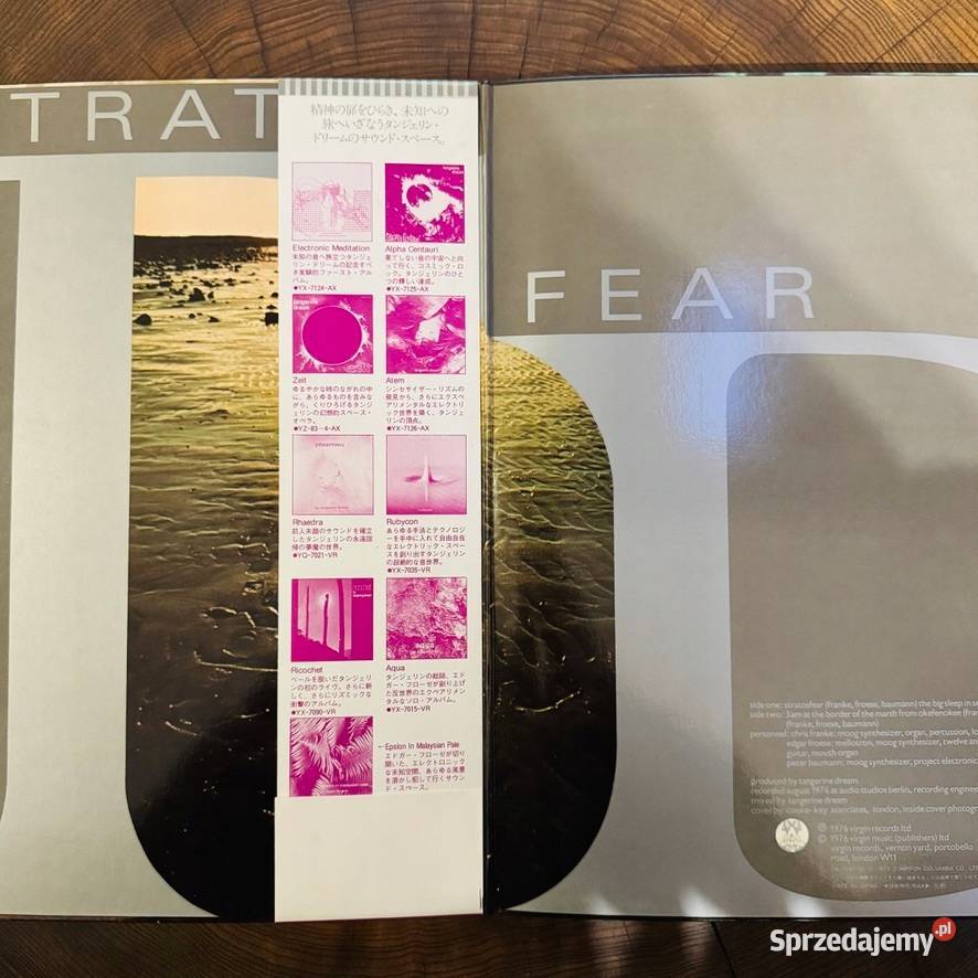 Tangerine Dream Stratosfear EXNM Japan Obi LP płyta winylowa Kraków
