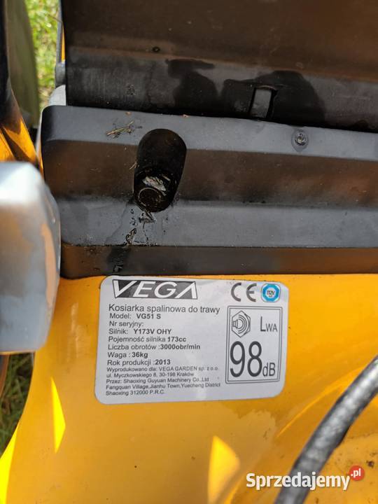 Kosiarka Vega stan idealny Kosiarki spalinowe Nowe Miasto Lubawskie