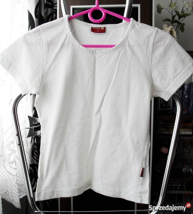 BIAŁY TSHIRT FLIPPER RS Topy i koszulki
