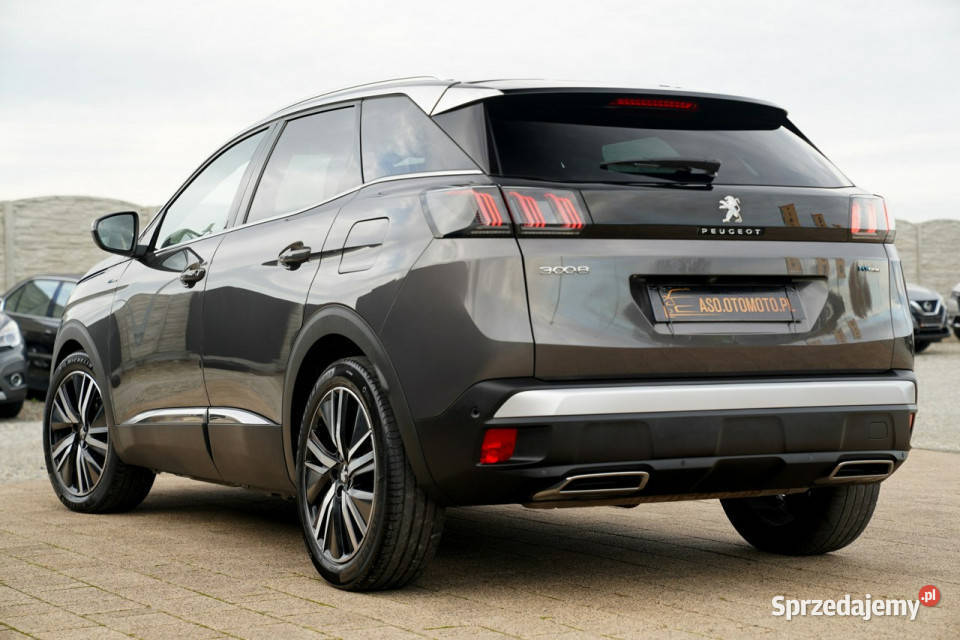 Peugeot 3008 GT ful led skóra masaze ACC kamery podgrzewane fotele 3008 Otmuchów