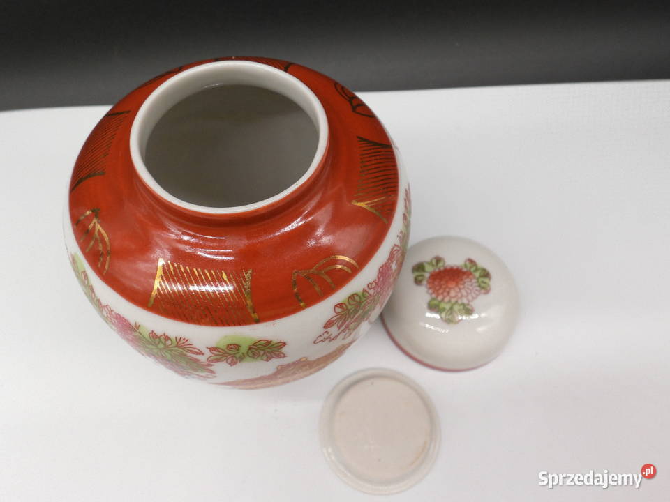 Stary Japoński Porcelanowy pojemnik na Herbatę Raszków sprzedam
