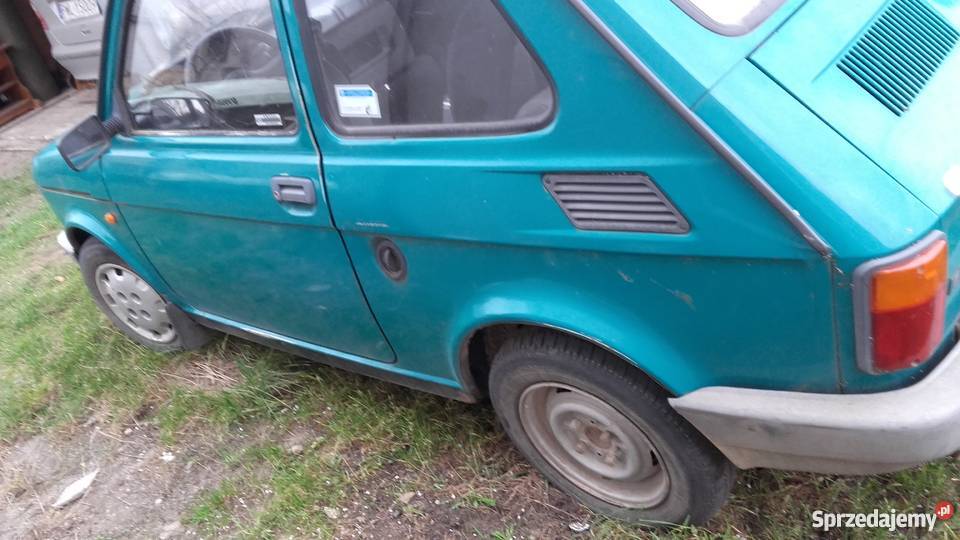 fiat 126p elegant maluch opłacony hak zamienie zielony Przemęt