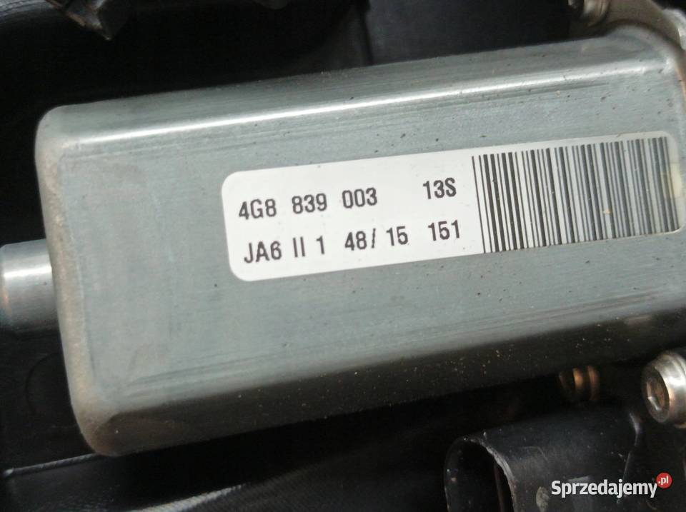SILNICZEK SZYBY DOCIĄG DRZWI LEWY TYŁ 4G8839003 Rok produkcji 2016 Układ elektryczny, zapłon sprzedam