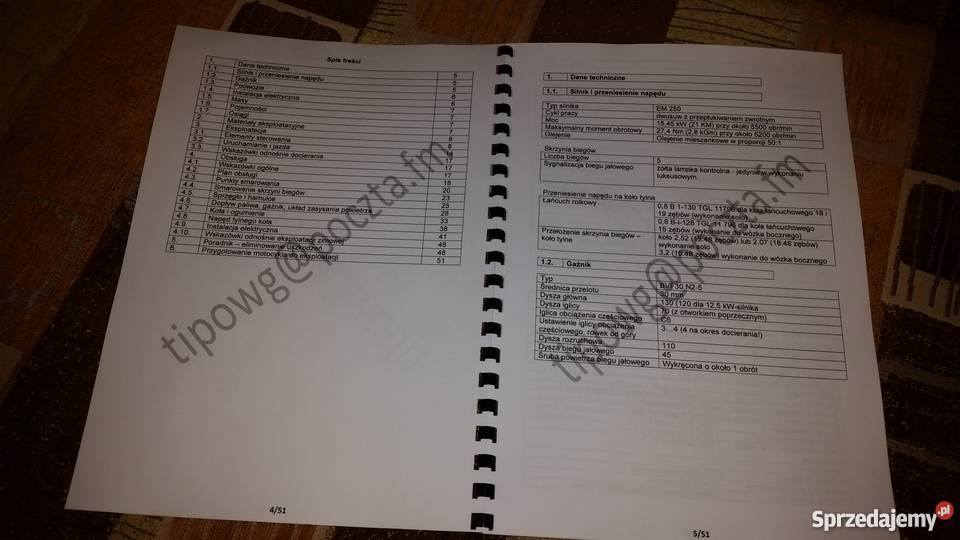 Instrukcja obsługi MZ ETZ 250 katalog Garwolin