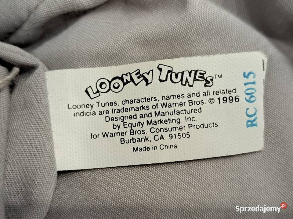 Stary Pluszowy Plecak Królik Buks Looney Tunes mazowieckie Radom