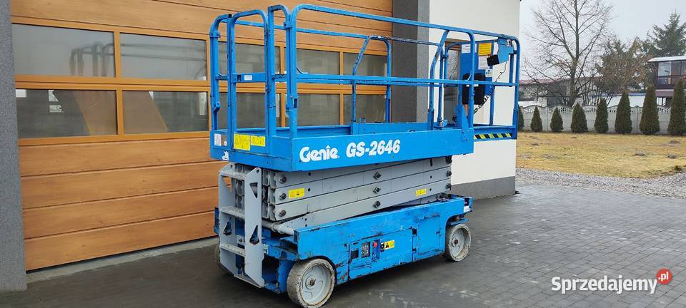 Podnośnik nożycowy zwyżka 10 m Genie GS 2646 Bieliny sprzedam