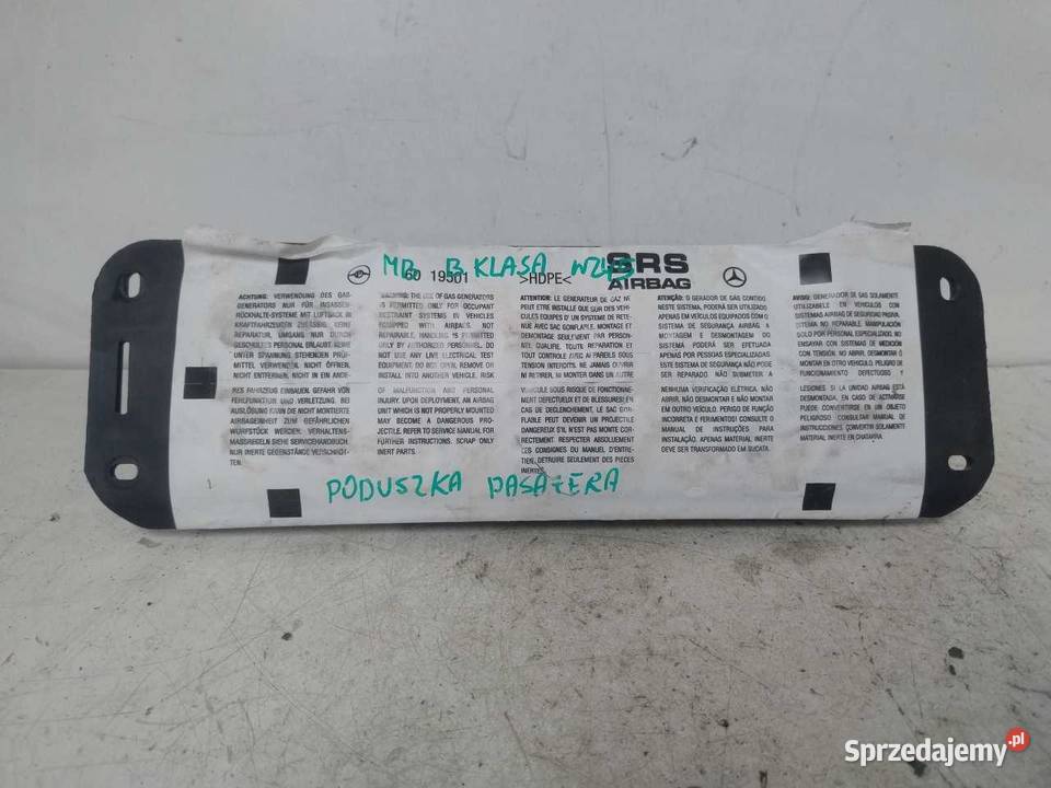 PODUSZKA AIRBAG PASAŻERA MERCEDES B KLASA W245 wielkopolskie