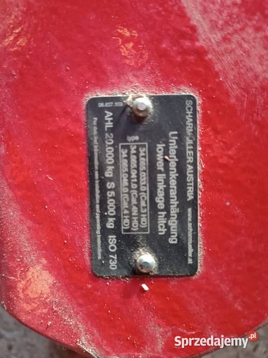 Belka zaczepowa IV kat HD Horsch 00347925 Do maszyn uprawowych Gręblin