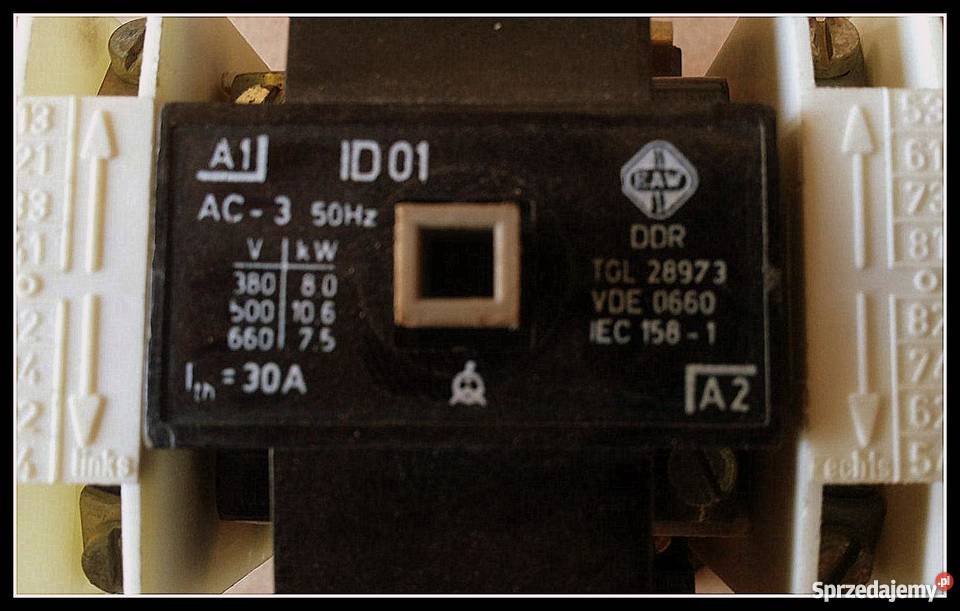 stycznik ID01 16A na napięcia 24V 42V 110V 127V