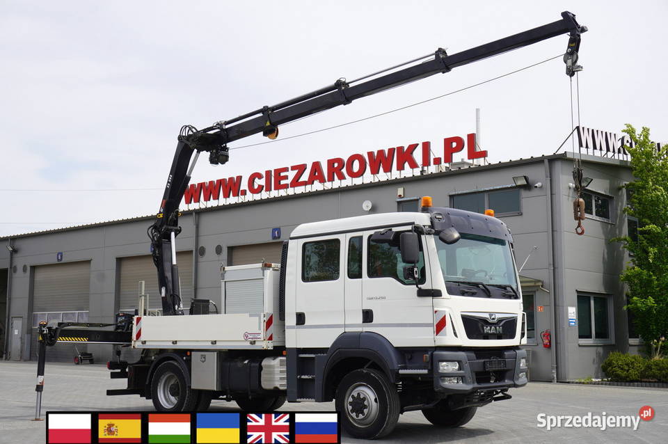 MAN TGM 13250 4x4 HDS pilot 160 kabina Kraków sprzedam