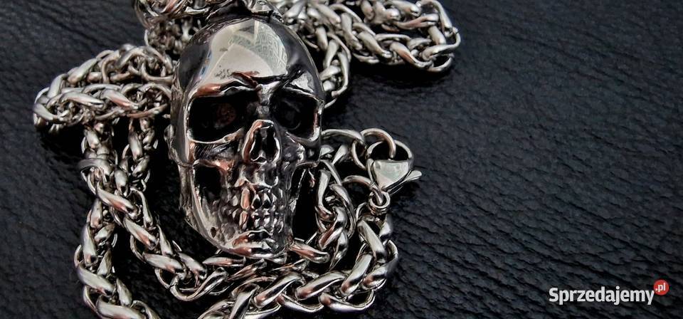 Wisiorek zawieszka stalowa czaszka czacha Harley Pozostałe Sochaczew