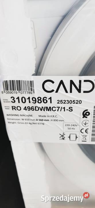 Nowa pralka i suszarka transport wolnostojące śląskie Zendek