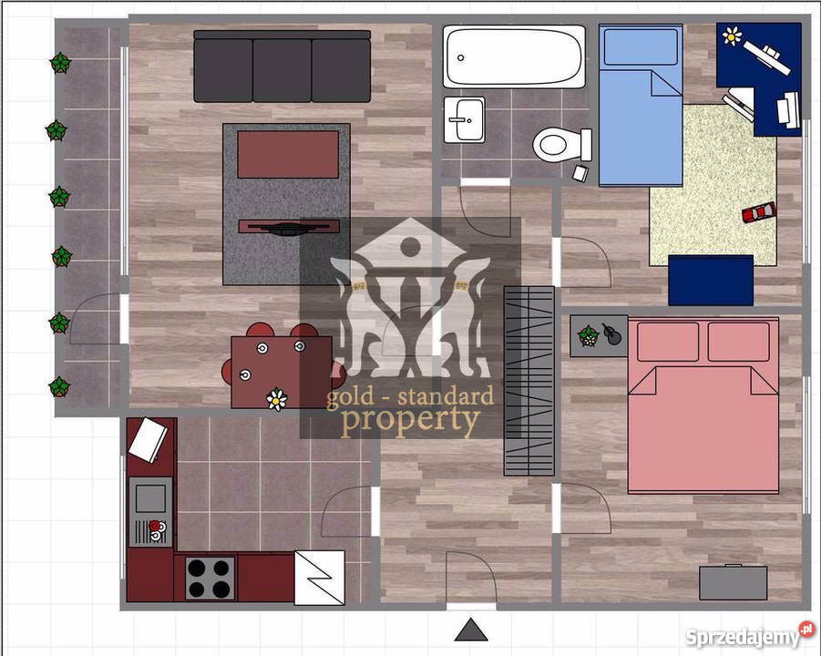 Mieszkanie na sprzedaż 50m2 3 pokoje Warszawa