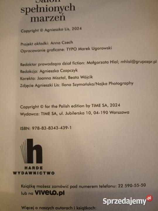 Książka Salon spełnionych marzeń Agnieszka Lis Włocławek