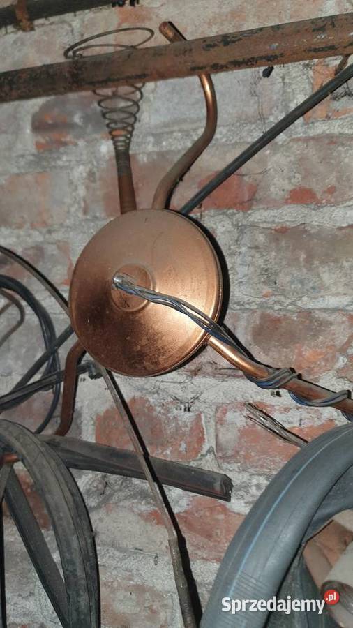Wieszak mosiądz brąz żyrandol retro vintage art Antyki Warszawa