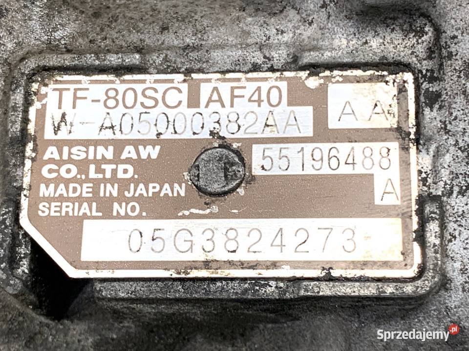 SKRZYNIA BIEGÓW FIAT CROMA 55196488 24 200 sprzedam