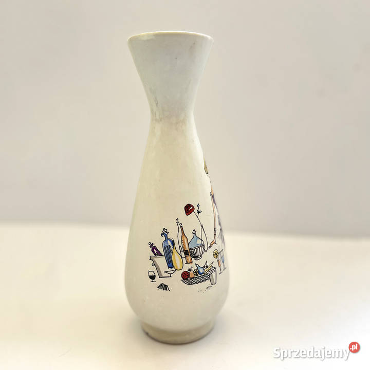 Ciekawy wazon ceramiczny Bay Keramik Niemcy lata Ceramika i szkło Warszawa