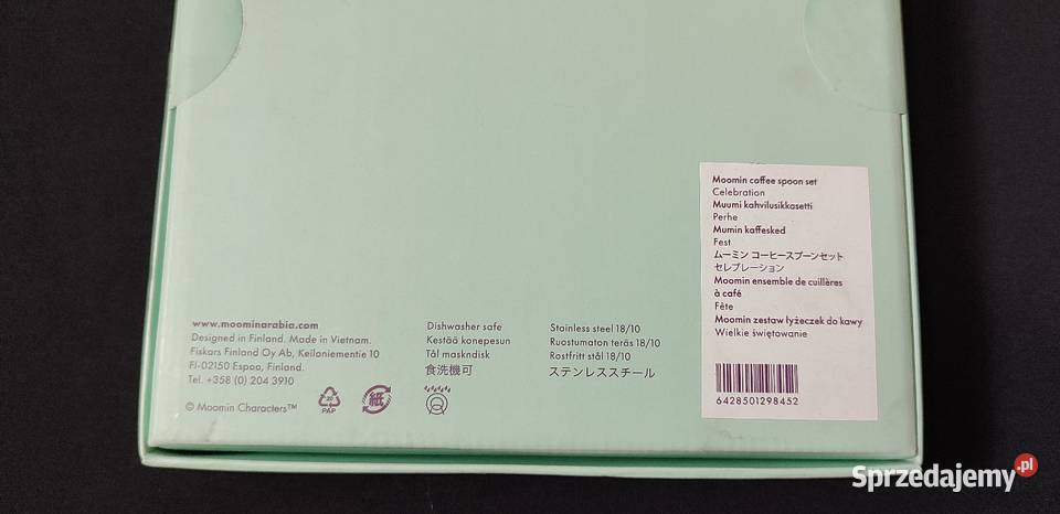 MUMINKI zestaw 4 łyżeczek do kawy Wielkie małopolskie