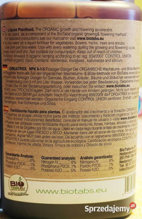 Nawóz organiczny Orgatrex Nawozy i preparaty Oświęcim