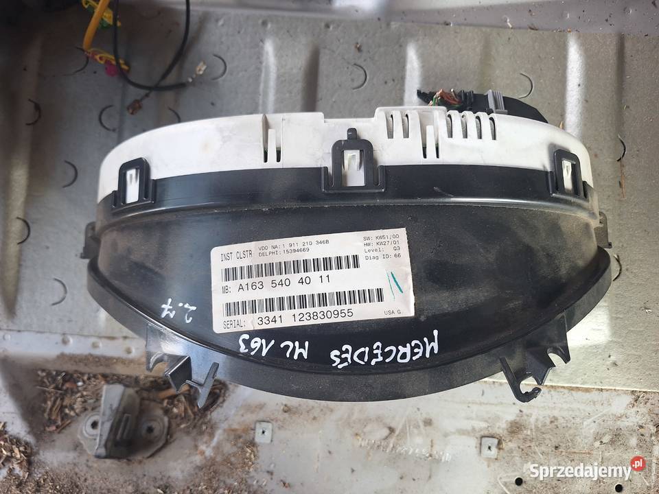 Licznik Zegar Mercedes ML W163 27 Wisznice