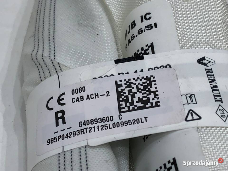 KURTYNA POWIETRZNA PRAWY RENAULT CAPTUR II osobowe Kanały powietrza