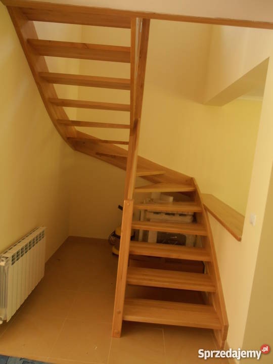 Schody drewniane jednobiegowe  Skawa