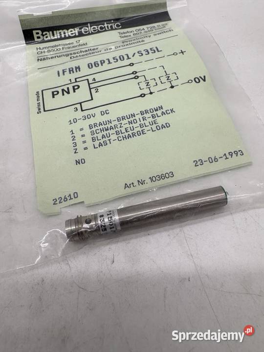 Baumer IFRM 06P1501S35L Czujnik indukcyjny