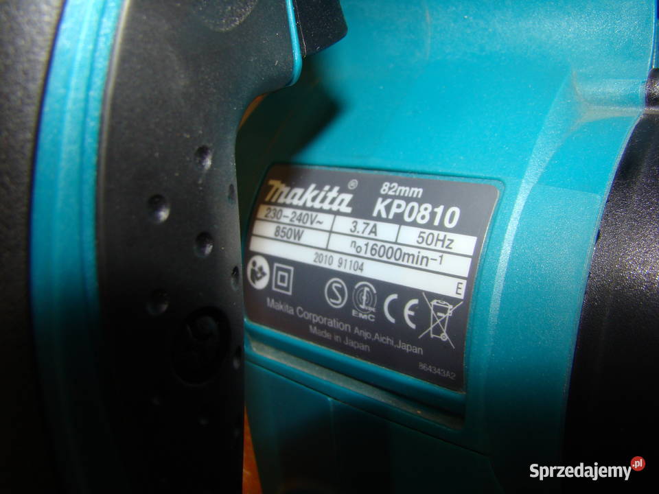 Strug do drewna Makita KP 0810 szerokość 82 mm śląskie