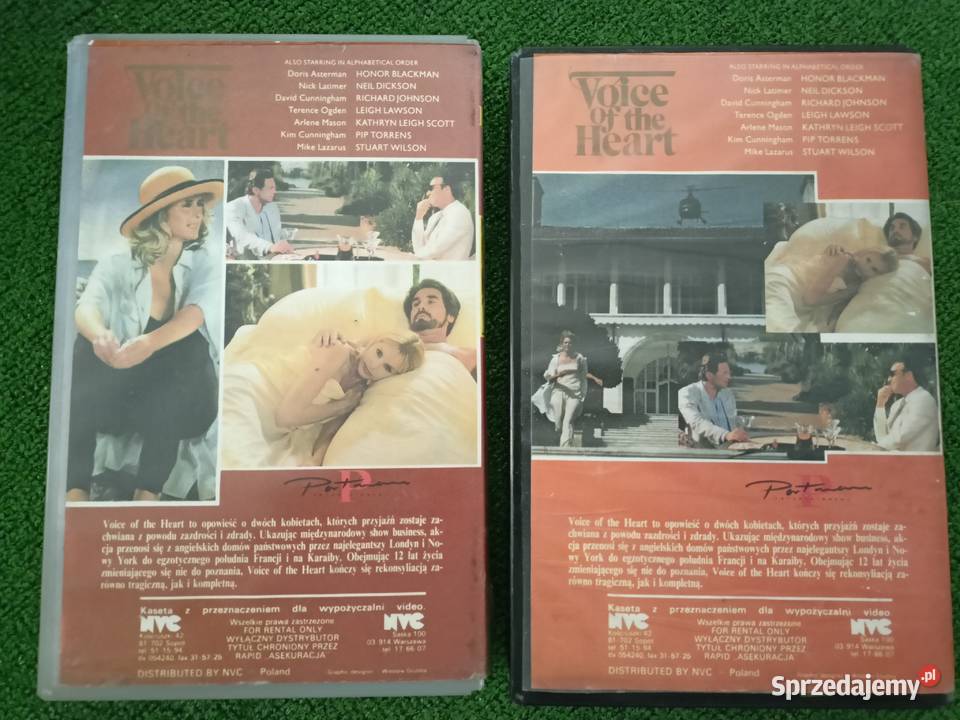 Kaseta VHS film Voice the heart cz 1 i 2