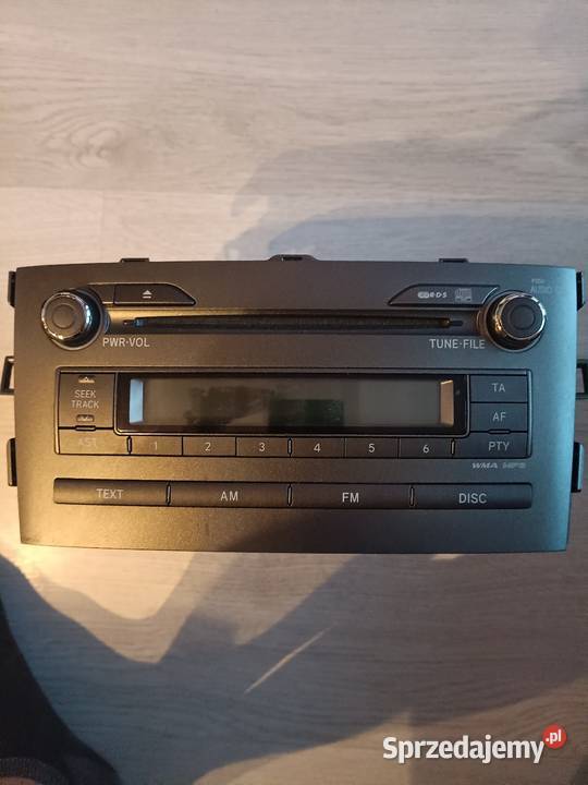 Toyota Auris radio osobowe Sprzęt audio fabryczny pomorskie Wejherowo