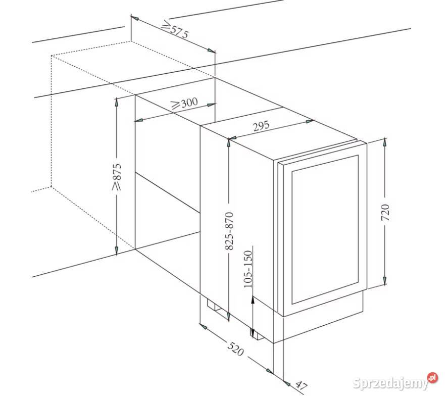 Winiarka chłodziarka Lodówka a do wina do 61.5cm Rybnik