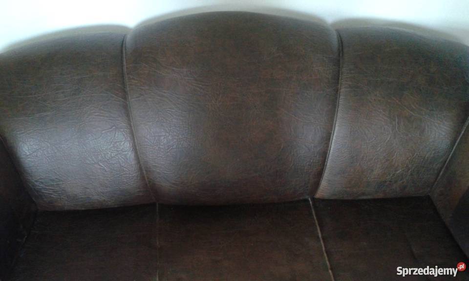 Sofakanapa rozkładana dwuosobowa ekoskora Rozkopaczew