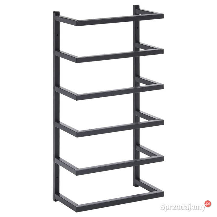 Stojak na ręcznik czarny 24x12x48 stalowy