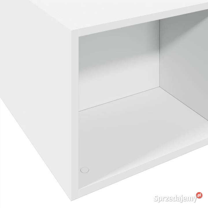 Rama łóżka biała materiał drewnopochodny 150x200