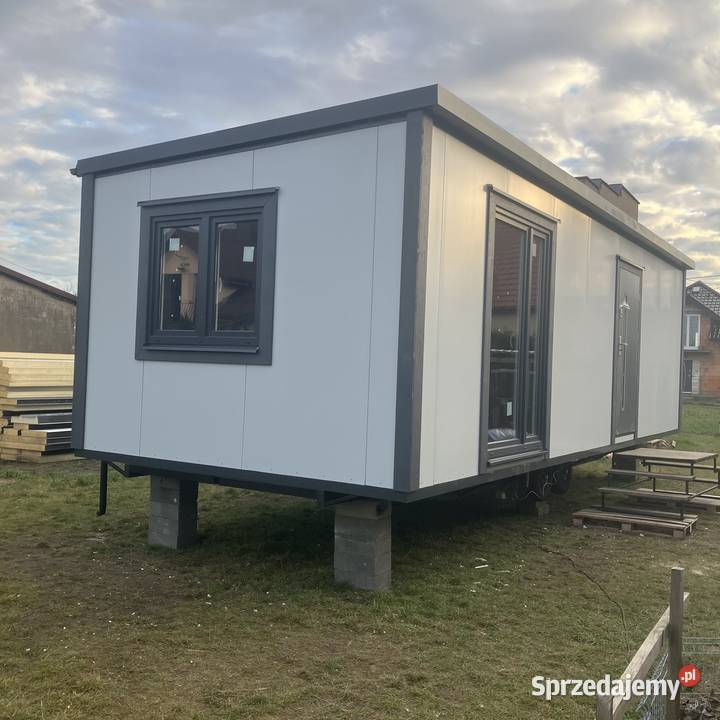 Domek dom mobilny całoroczny garaże sklepy Bolszewo
