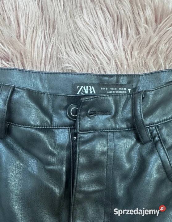 Spodnie skórzane Zara S Leszno