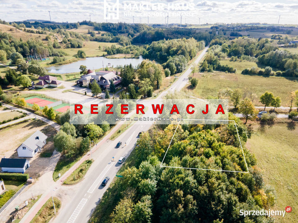 Działka Pięknej Górze asfalt Gołdap