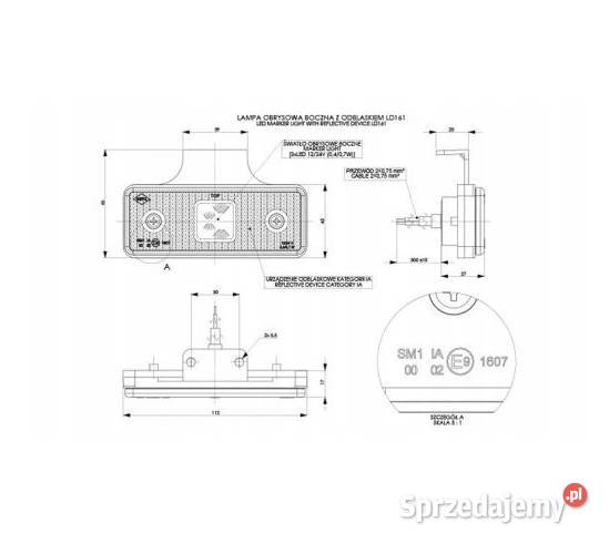LAMPA OBRYSOWA LED 1224V Horpol PODWIESZANA z podkarpackie