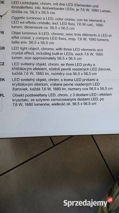 Lampa sufitowa LED Kalety