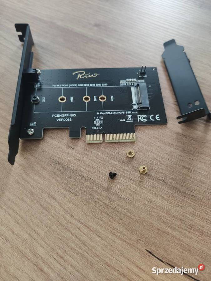 Karta adaptera Rivo M2 do M Key PCIE X4 świętokrzyskie Włoszczowa