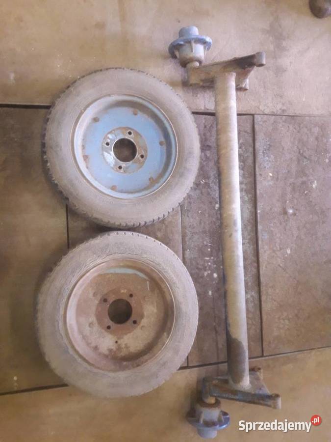 Oś z kołami kopaczka elewatorowa małopolskie Niedźwiedź