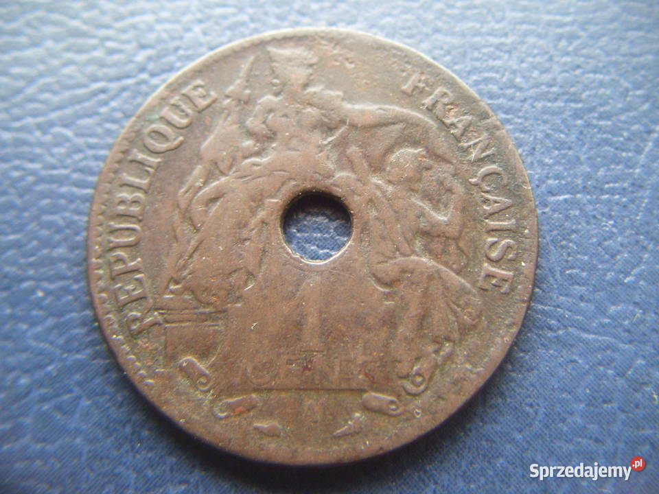 Stare monety 1 centym 1898 Indochiny Francuskie Lesko