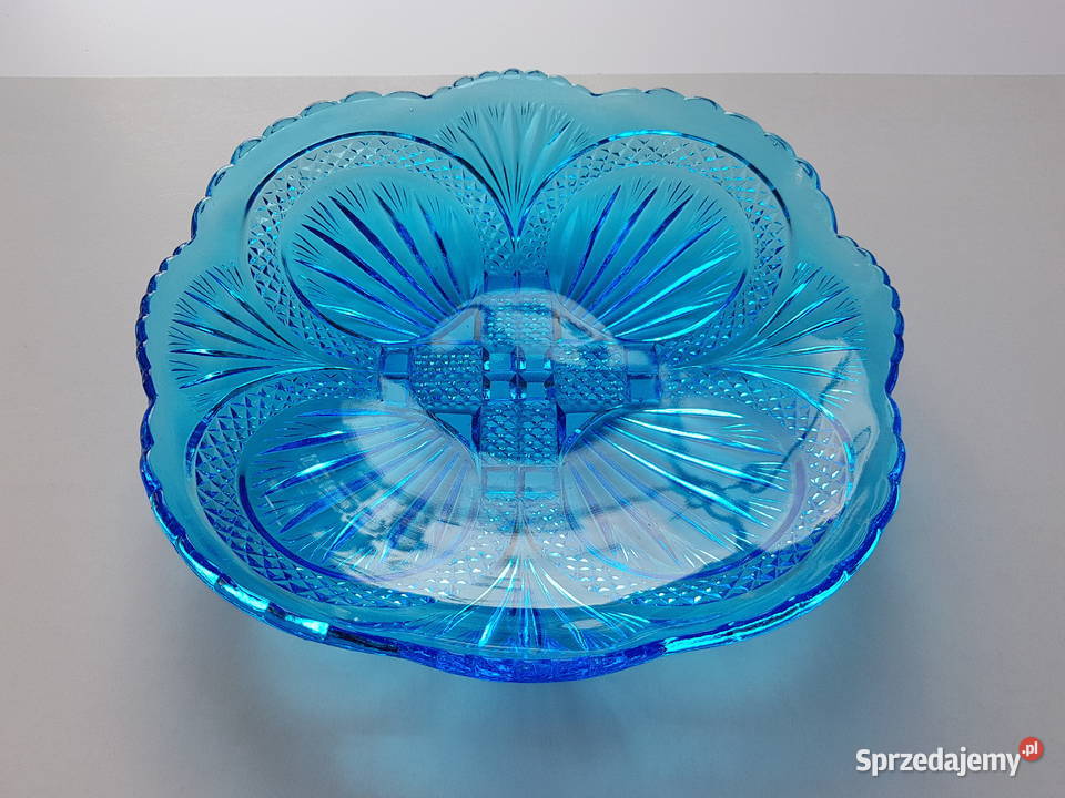 Półmisek Verre Brillant Ząbkowice kolorowe szkło Dąbrowa Górnicza